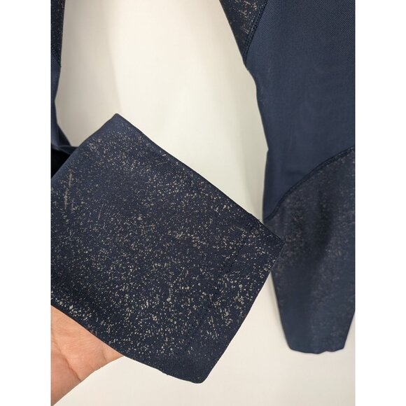 Nike Dri Fit Leggings Women Size M Mesh Panel Sparkle Athleisure Athletic Sporty - Picture 6 of 9